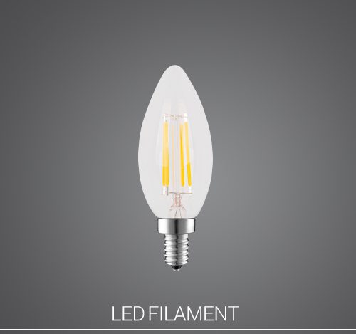 لامپ LED شمعی 4 وات فیلامنتی E14