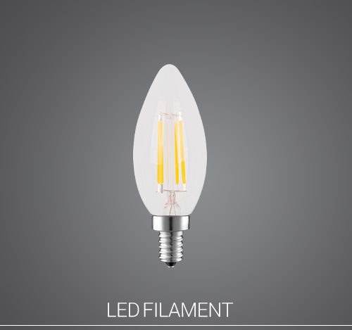 لامپ LED شمعی 6 وات فیلامنتی E14